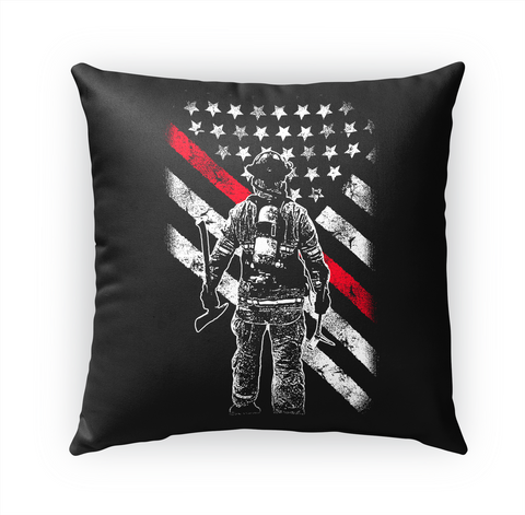 Firefighter Thin Red Line Pillow White Camiseta Front