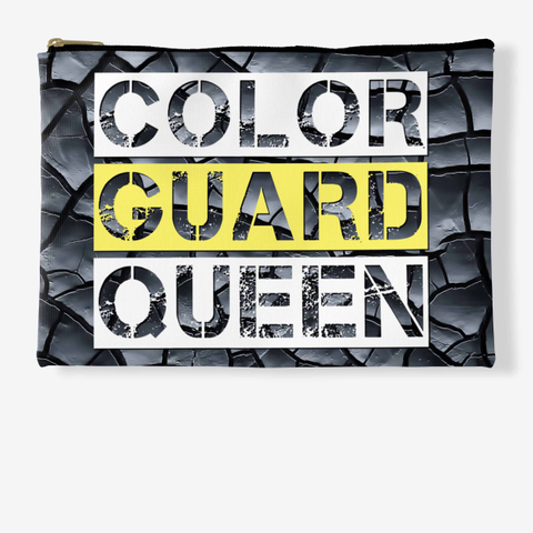 Color Guard Queen Black Crackle Collection Standard T-Shirt Front