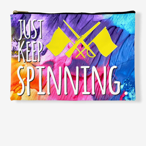 Just Keep Spinning   Rainbow Collection Standard T-Shirt Front