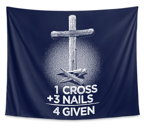 1 Cross + 3 Nails 4 Given White T-Shirt Front