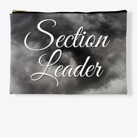  Section Leader (Cursive)   Black Cloud Collection Standard T-Shirt Front