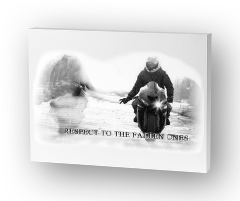 In Memory Of Fallen Riders Canvas Print Standard Maglietta Front