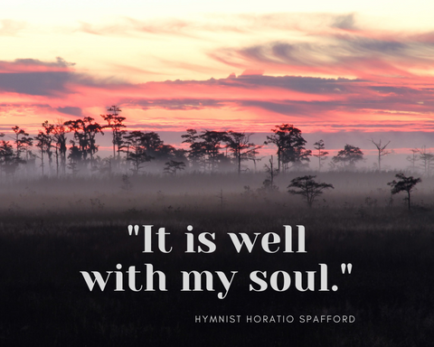 "It Is Well
With My Soul."
Hymnist Horatio Spafford
  T-Shirt Front