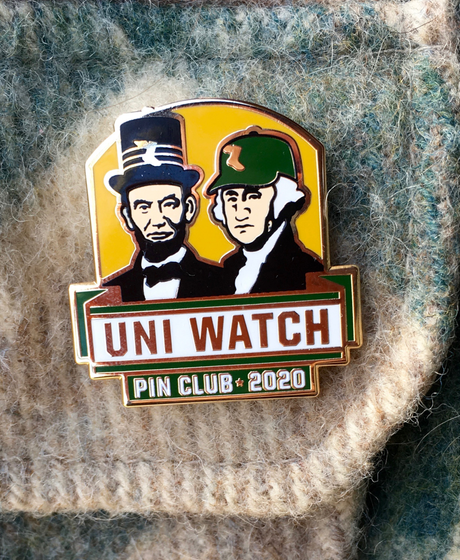 Uni Watch Pin Club*2020 Standard T-Shirt Front