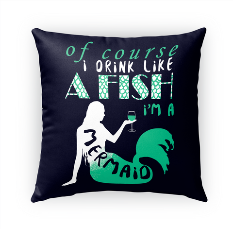 Of Course I Drink Like A Fish I'm A Mermaid White áo T-Shirt Front