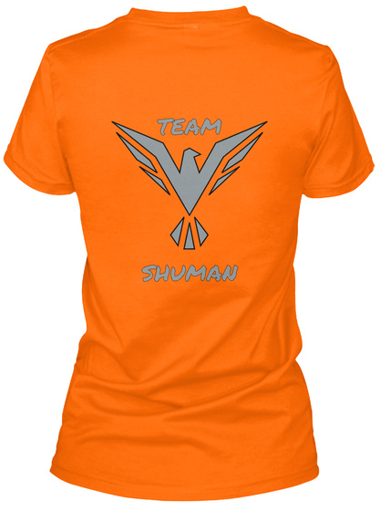 Team Shuman Orange T-Shirt Back
