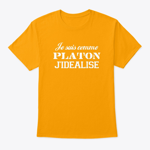 Je suis comme Platon couleur Unisex Tshirt