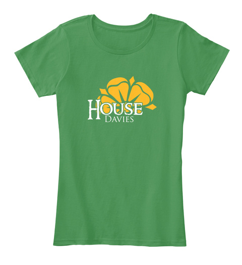 Davies Family House   Flower Kelly Green  T-Shirt Front
