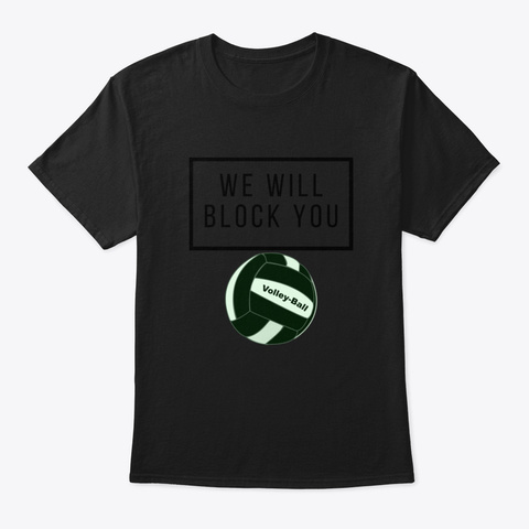 Volleyball Gwrll Black T-Shirt Front