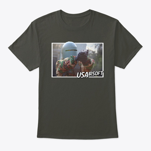 Bout' To Run Up On Em (Airsoft) Smoke Gray T-Shirt Front