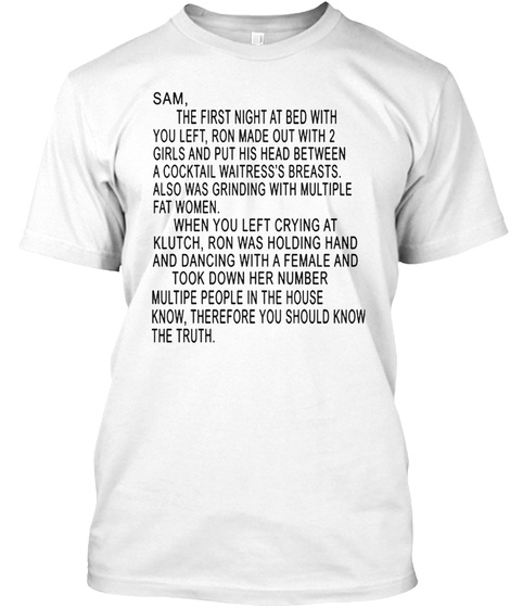 jersey shore letter to sammi shirt