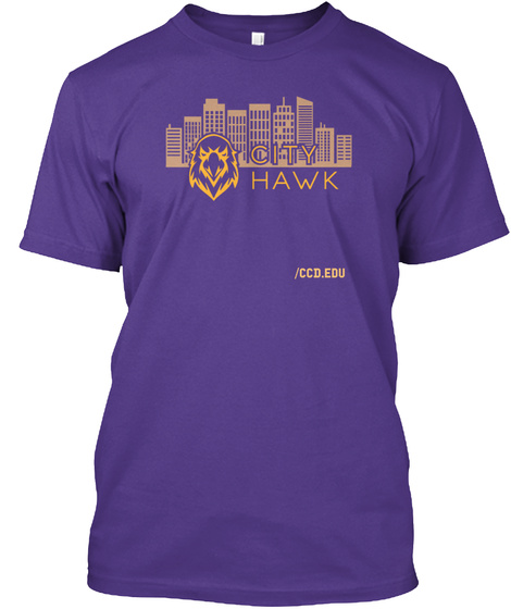 /Ccd.Edu Purple T-Shirt Front