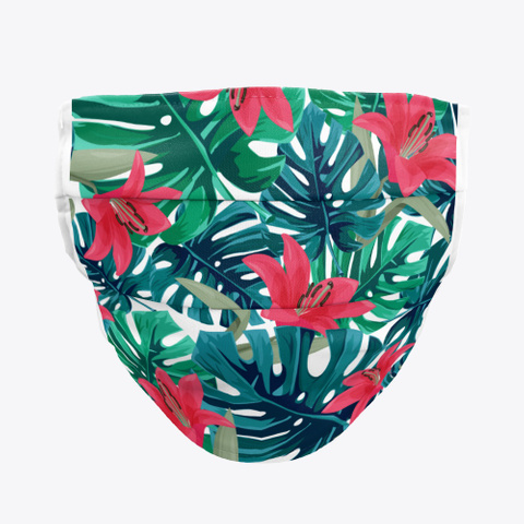 Monstera And Lily Face Mask Standard T-Shirt Front