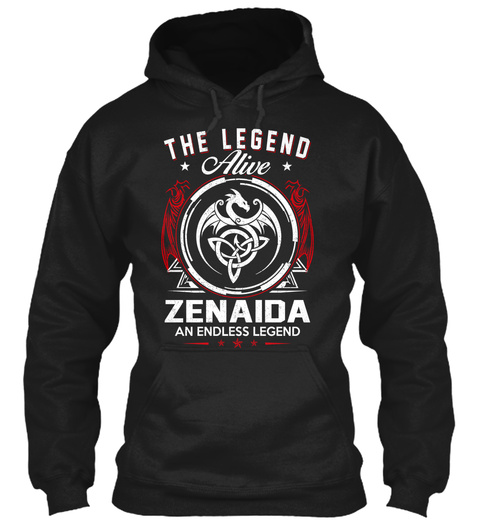 The Legend Alive Zenaida An Endless Legend Black T-Shirt Front