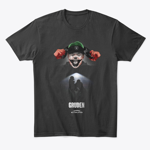 Gruden:Joker Black T-Shirt Front