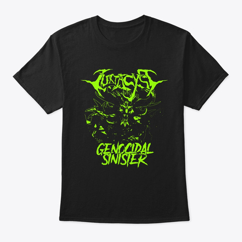 Lunacyst Genocidal Sinister Black Camiseta Front