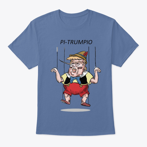 Pi Trumpio Denim Blue T-Shirt Front