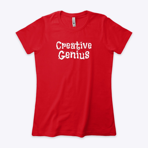 Sewspire Creative Genius Collection  Red T-Shirt Front