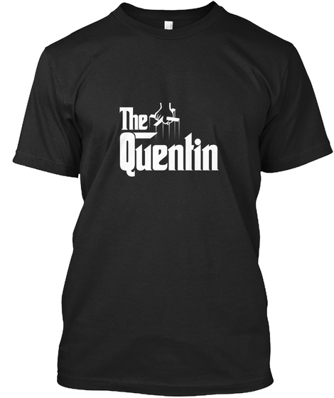 The Quentin Black T-Shirt Front