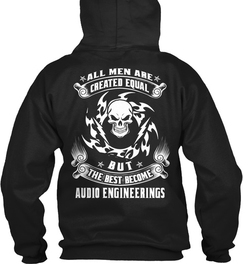 Audio Engineerings Black T-Shirt Back