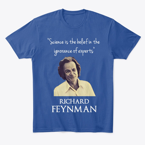 Feynman Deep Royal Camiseta Front