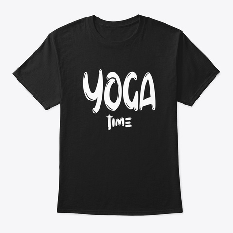 Yoga Time Baby Shirt Black Kaos Front