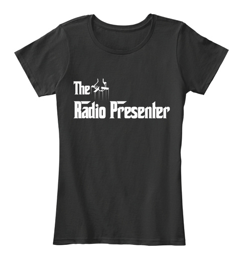 The Radio Presenter Black T-Shirt Front