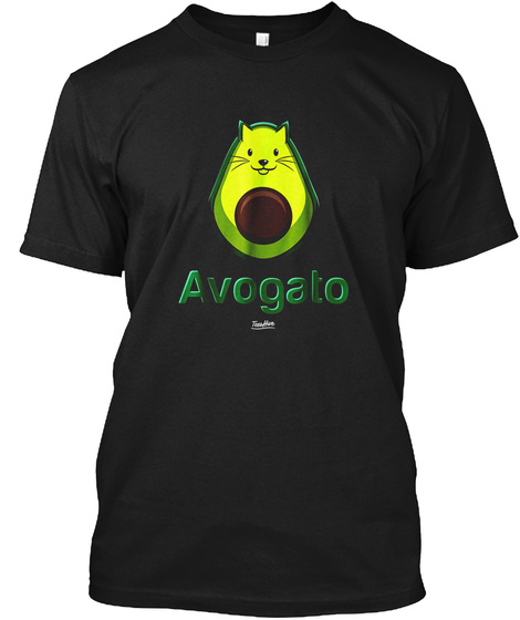 Avogato Avocado Cat Humor Cat Face Funny Cat Lover T Shirt
