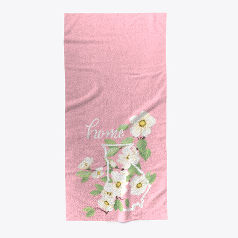 Home In Georgia Beach Towel Pink T-Shirt Front