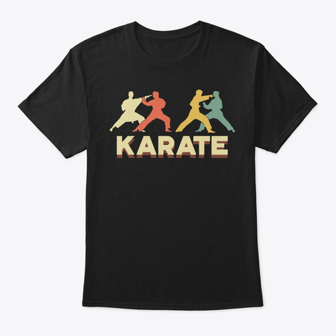 Retro Silhouette Vintage Karate Lover