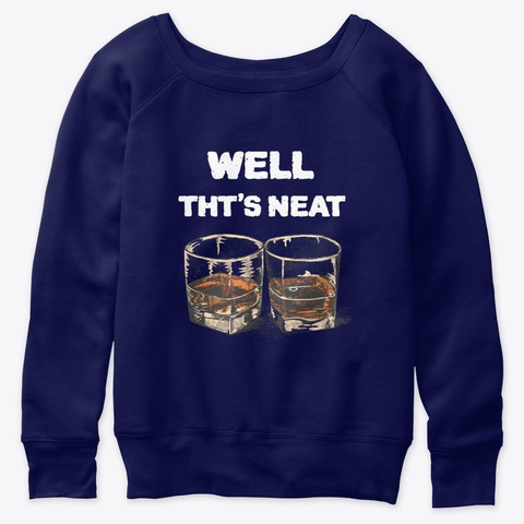 Whiskey  Whiskey And Bourbon Alcohol Dri Navy  T-Shirt Front