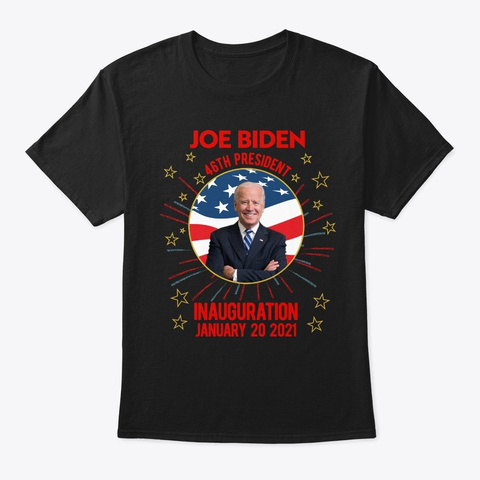 President Biden Harris Inauguration Gift Black T-Shirt Front