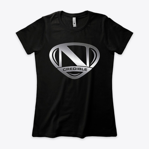 Silver Ncredible Black T-Shirt Front