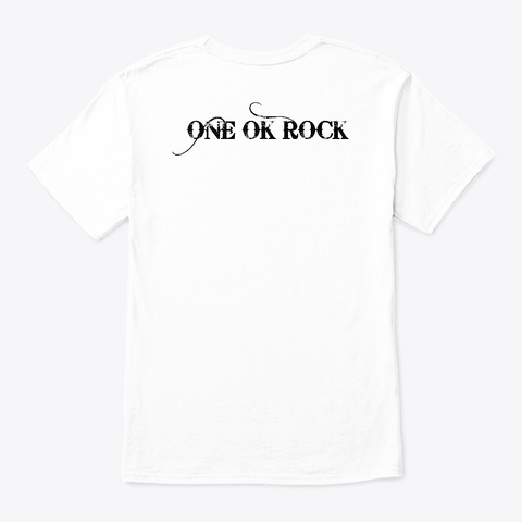 One Ok Rock Funny Art White T-Shirt Back