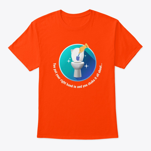 Shake It All About Housekeeping Gifts Orange Camiseta Front