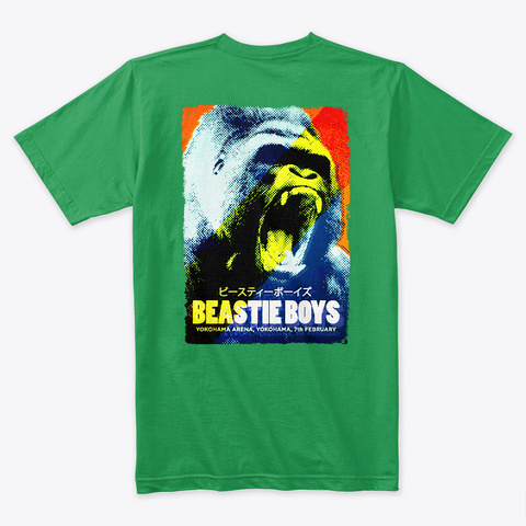 Beastie On Tour Kelly Green T-Shirt Back