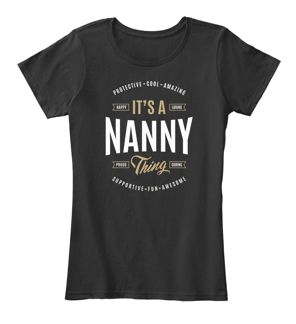 Funny Novelty Tops T-Shirt Womens tee TShirt Awesome Nanny 