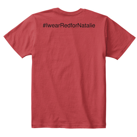 #Iwear Redfor Natalie Classic Red T-Shirt Back