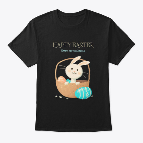 Happy Easter Rfl8y Black Camiseta Front