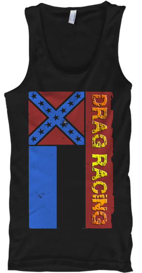 Mississippi Drag Racing Black T-Shirt Front