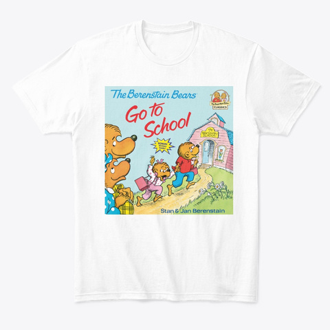 Back To School White T-Shirt Front