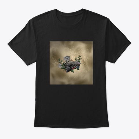 Awesome Steampunk Design Black T-Shirt Front