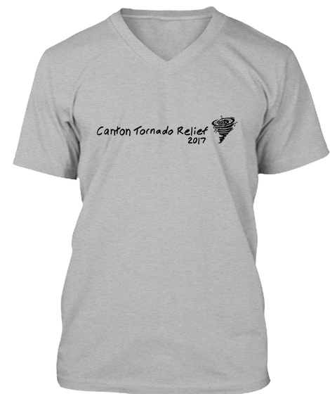 Canton Tornado Relief 2017 Athletic Heather T-Shirt Front