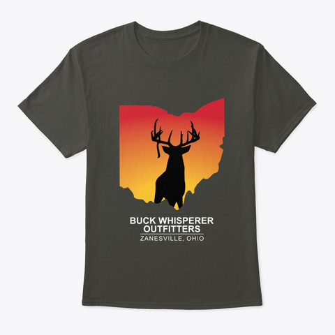 Buck Whisperer Outfitters Smoke Gray Camiseta Front