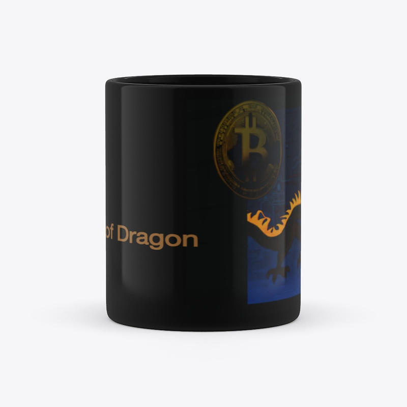 Bitcoin The Year Of Dragon Black Mug