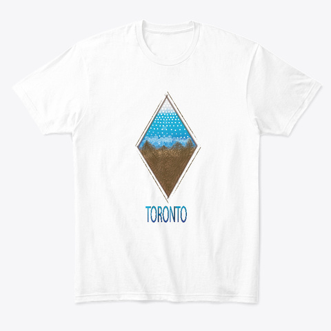 Toronto Mountains Concept Art White T-Shirt Front