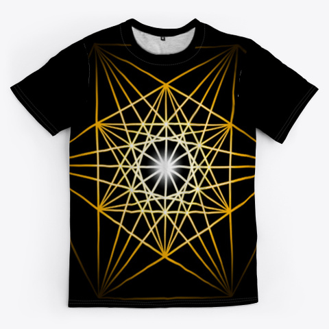 Dymaxion Series   Gold Light Black T-Shirt Front