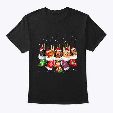 Christmas Socks Dachshund T-shirt For Me