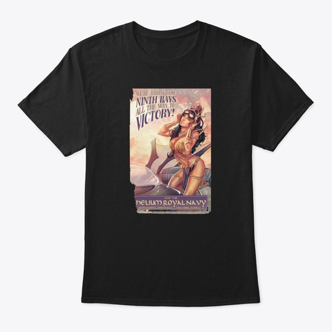 Dejah Thoris Of Mars "Victory" Black áo T-Shirt Front