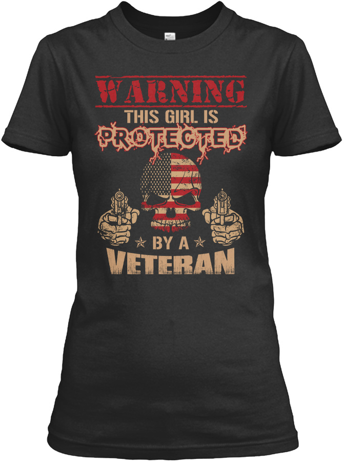 This Girl is Protected by a VETERAN Unisex Tshirt